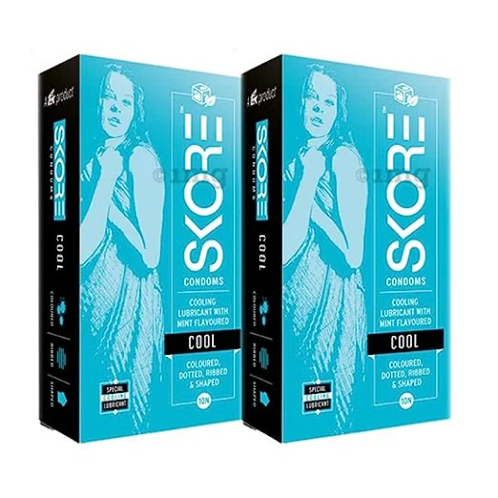 Skore Condoms, Cool, 10s (pack of 2)