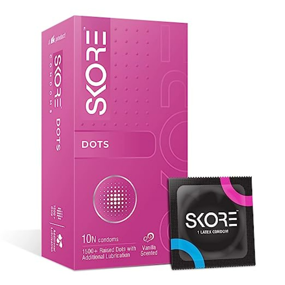 Skore Dotted Condoms (Dots) 10s (Pack of 7)