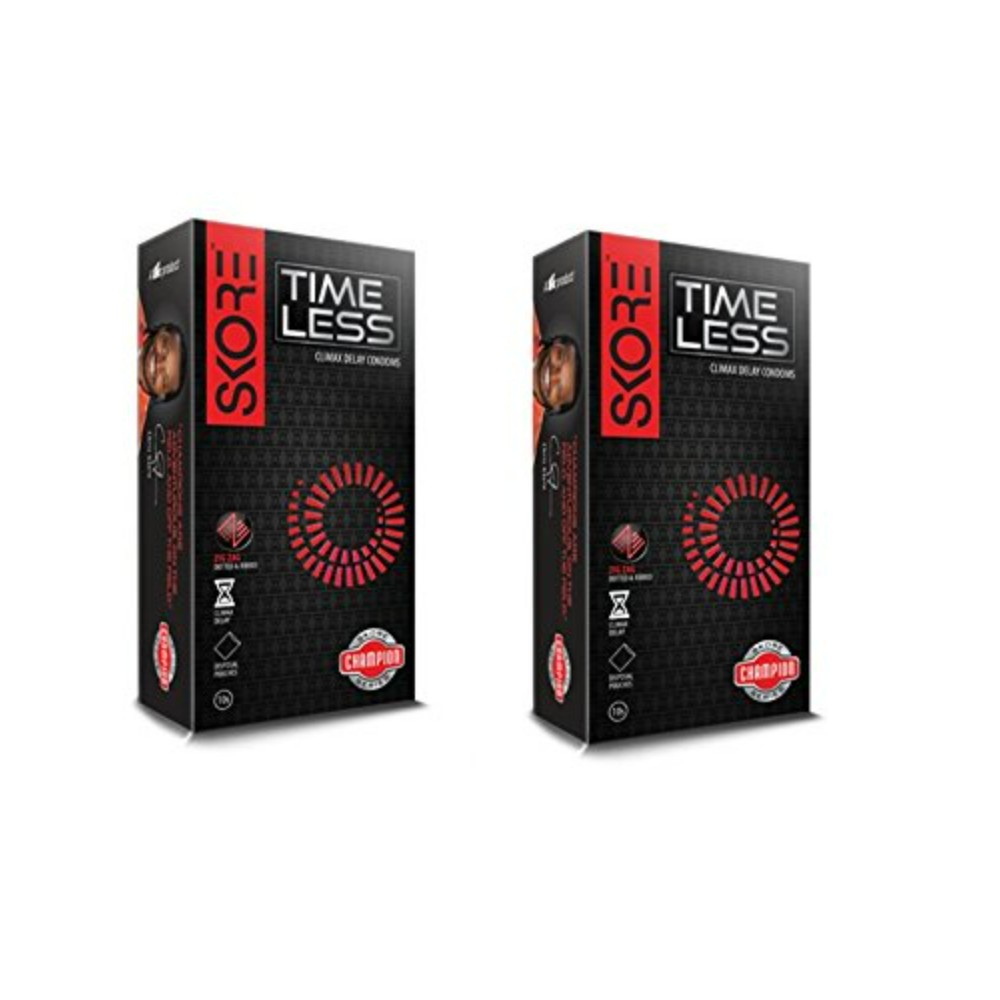 Skore Climax Delay Condoms (Time Less) 10N (Pack of 2)
