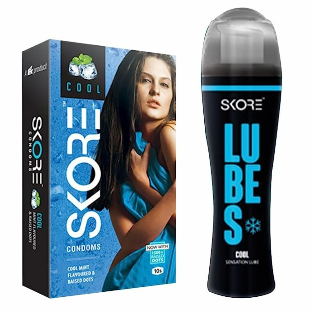 Skore Condoms Cool 10s and Cool Lubes 50 ml