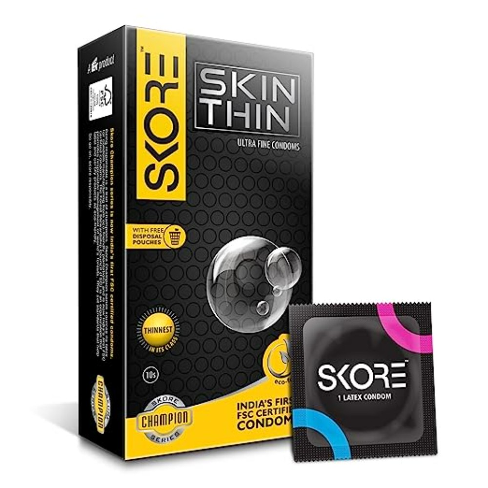Skore Ultra Fine Condoms (Skin Thin) 10N (Pack of 3)