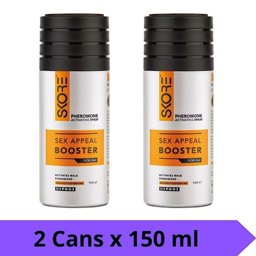 Skore Hypnos Pheromone Activating Deodorant for Men, Long Lasting 150ml (Pack of 2)