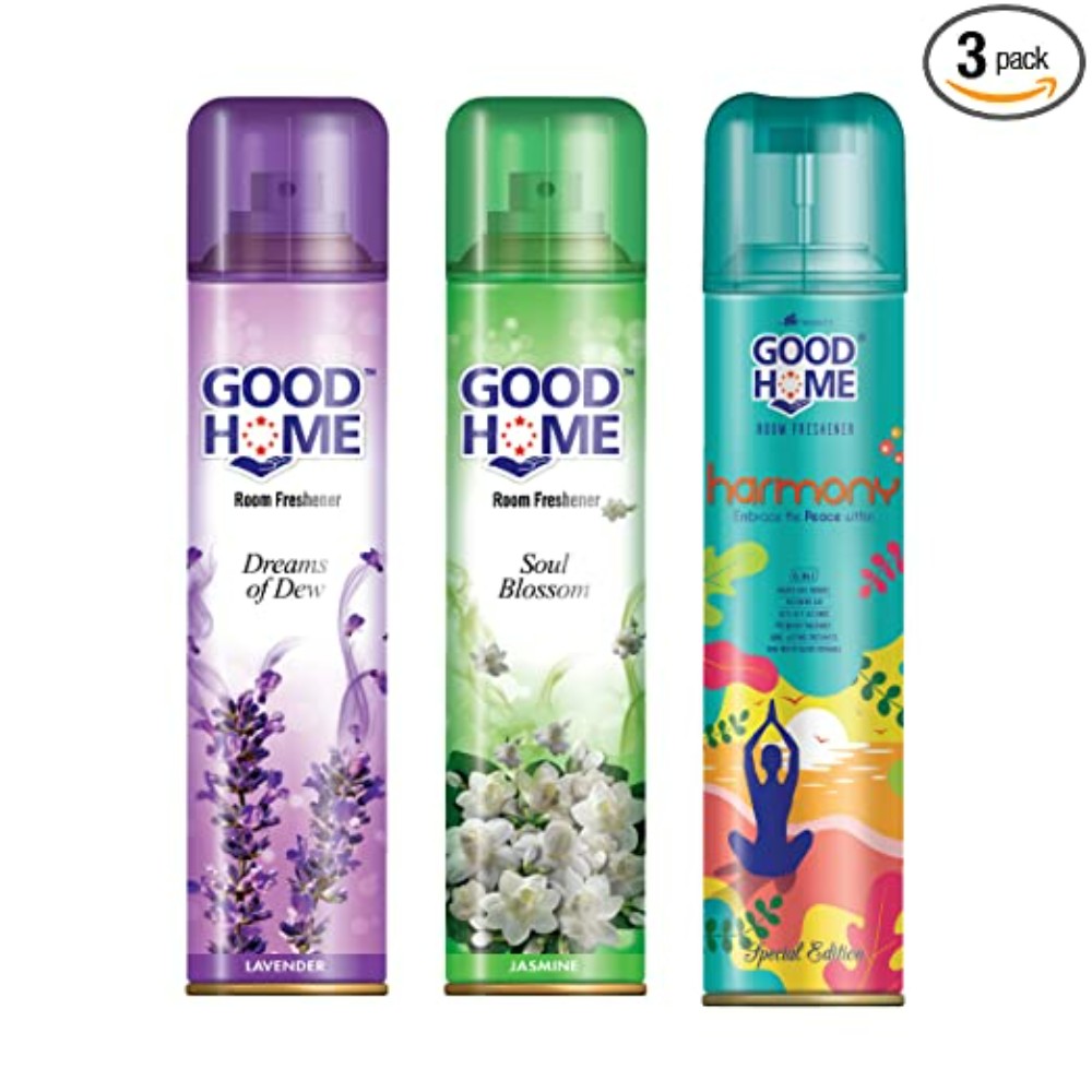 Good Home Room Fresheners Dreams of Dew Lavender and Soul Blossom Jasmine and Harmony (Pack of 3)