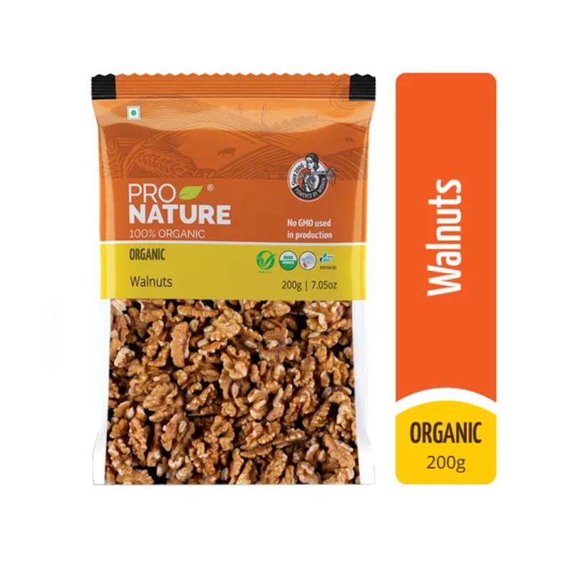 Pro Nature 100% Organic Walnuts, 200g
