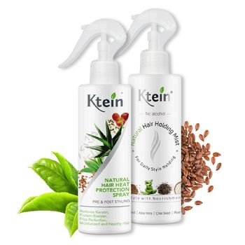 Combo: Ktein Natural Hair Heat Protection Spray 200ml + Ktein Natural Hair Holding Spray 200ml