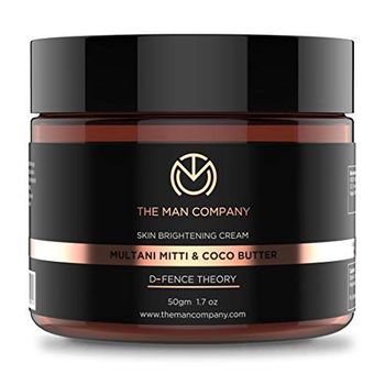 The Man Company Skin Brightening Cream with Multani Mitti, Coco Butter, Hyaluronic Acid - 50 gm