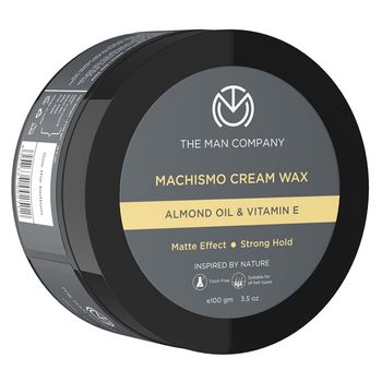 The Man Company Machismo Stronghold Hair Wax for Men| Stylish Matte Finish with Volume - 100 gm