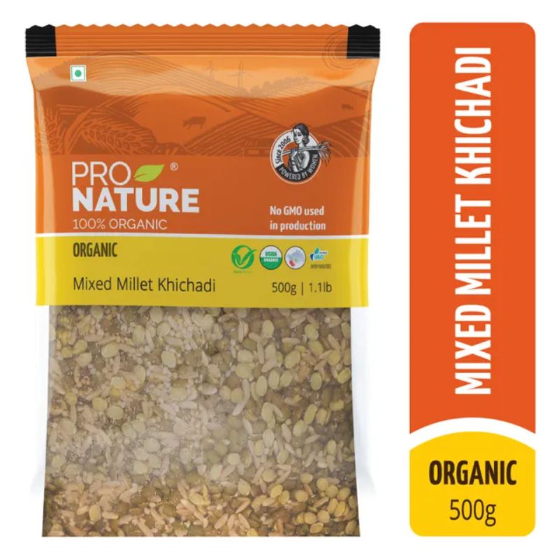 Pro Nature 100% Organic Mixed Millet Khichadi, 500g