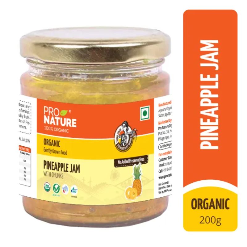 Pro Nature Classic Pineapple Jam with Chunks, 200g