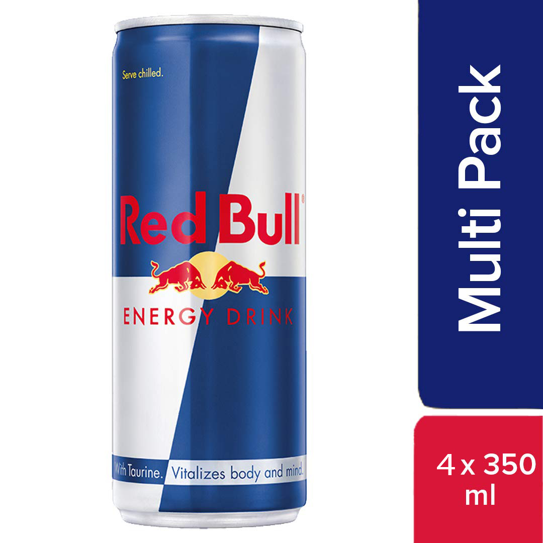 Red Bull Energy Drink, 350 ml (4 Pack)