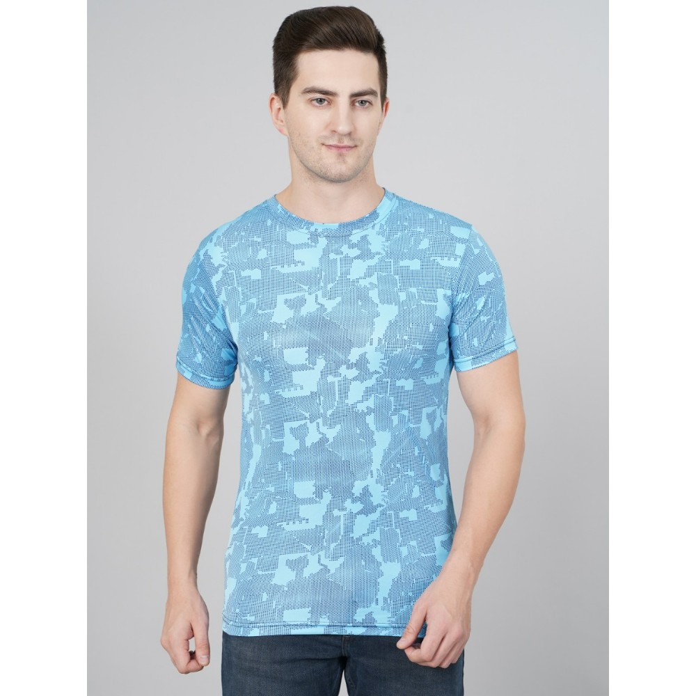 Purvaja Mens Printed Half Sleeve T-Shirt 