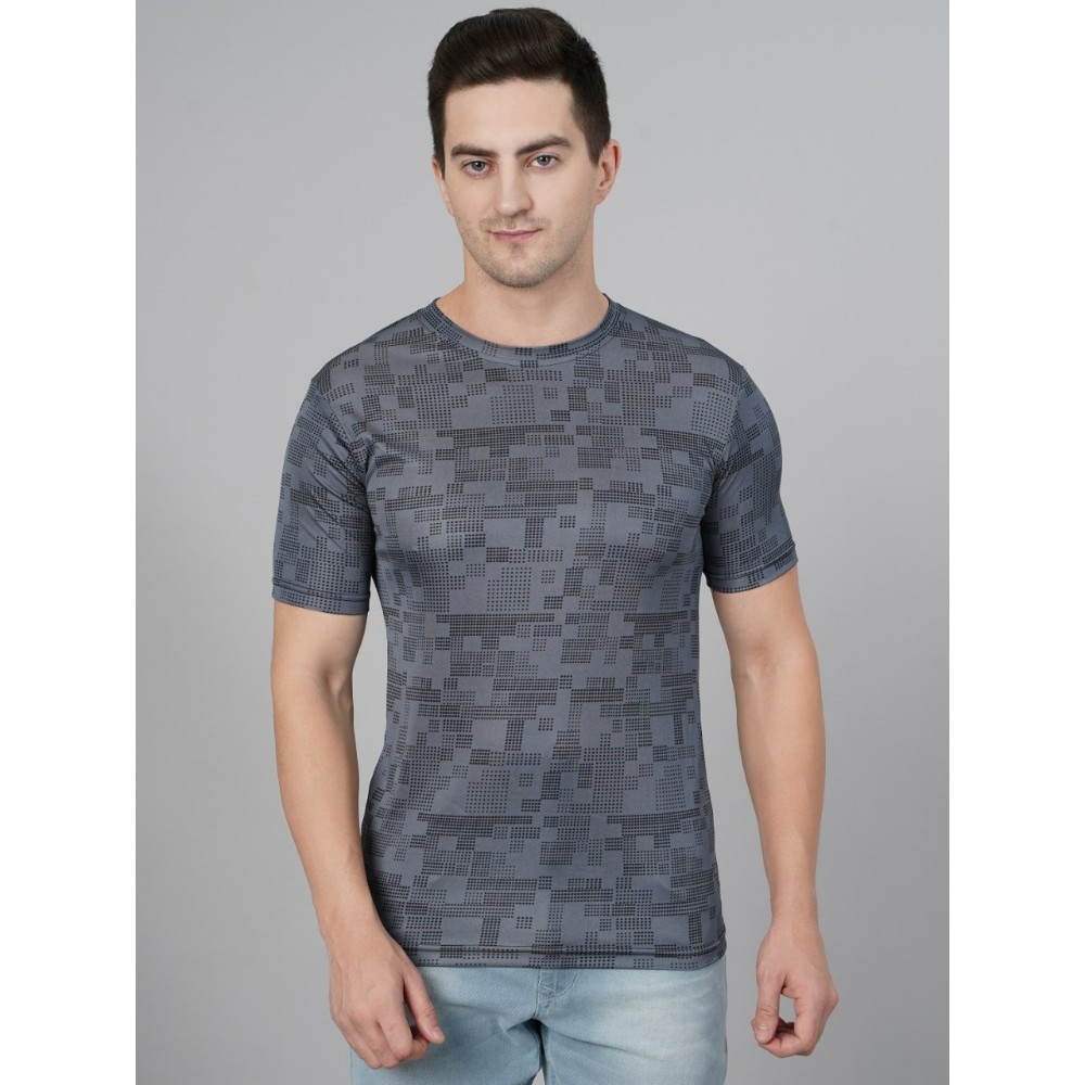 Purvaja Mens Printed Half Sleeve T-Shirt 