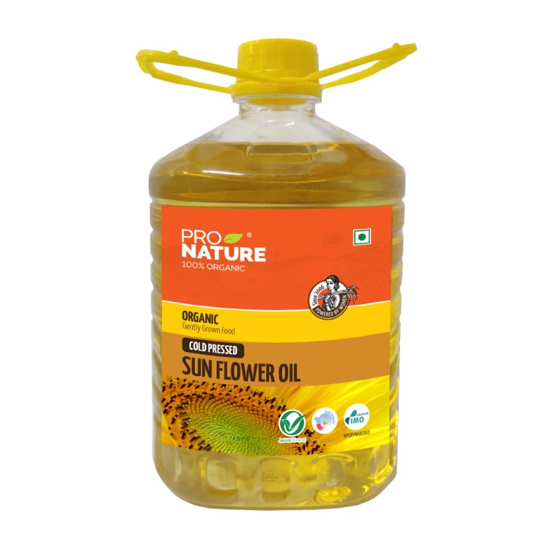 Pro Nature 100% Organic Sunflower Oil, 3 Litre