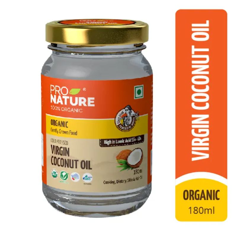 Pro Nature 100% Organic Virgin Coconut Oil, 200ml