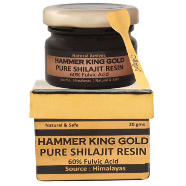 Vigini Natural & Pure Premium Best Hammer King Gold Shilajit Resin for Enlargement Testosterone Booster Longer Time Increase Timing Big Size Growth 9Inch Enhance Gain Strength Stamina-20gm