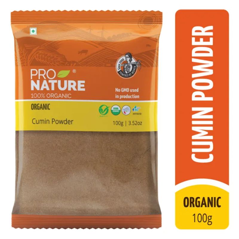 Pro Nature 100% Organic Cumin Powder, 100g