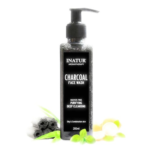 INATUR  Charcoal Face Wash 