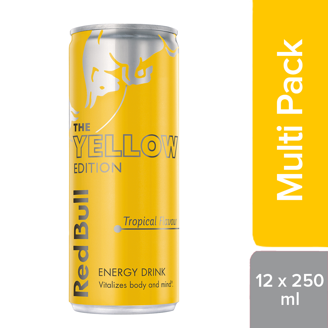 Red Bull Energy Drink, The Yellow Edition, 250ml (12 Pack)